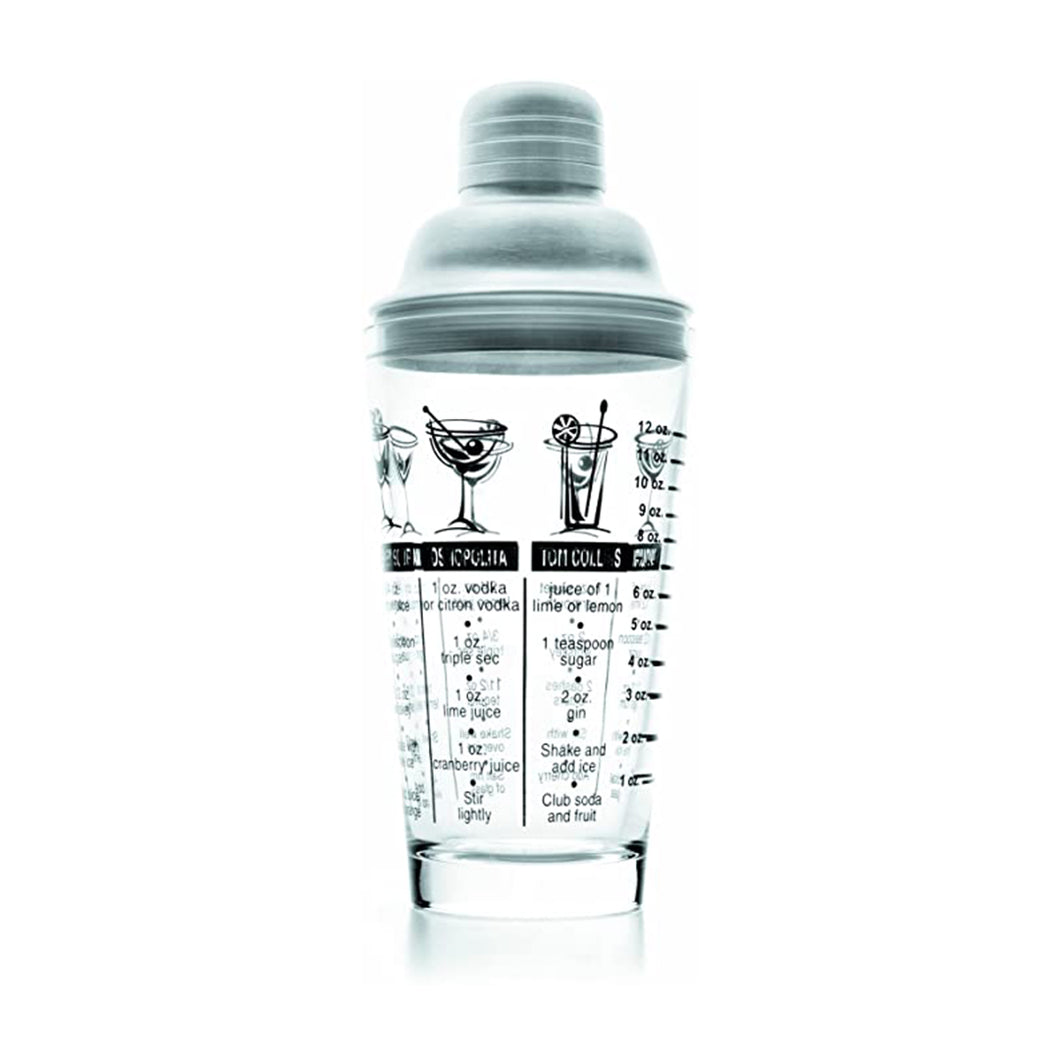 Ibili Glass Cocktail Shaker - 360ml