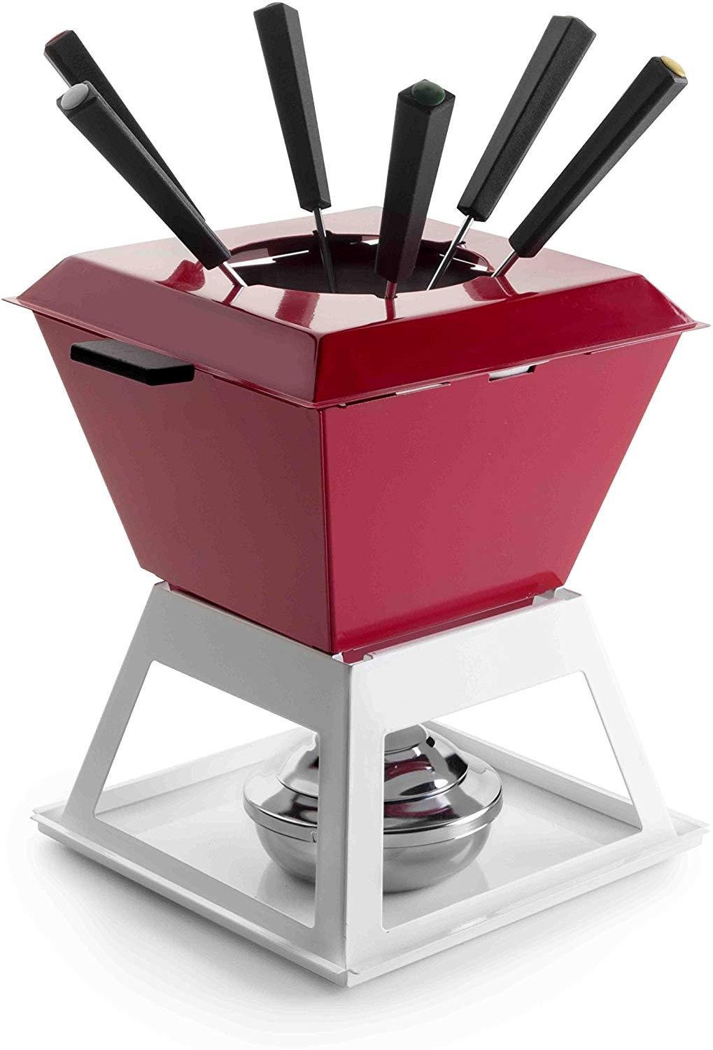 Ibili Quadro Metallic Fondue - Serves 6 Persons