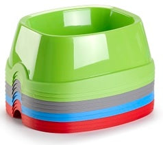 Plastic Forte Large Pet Bowl - Available in Several Colors