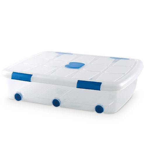 Plastic Forte Box Nº14 with Wheels - 56L,  80 x 18 x 60cm