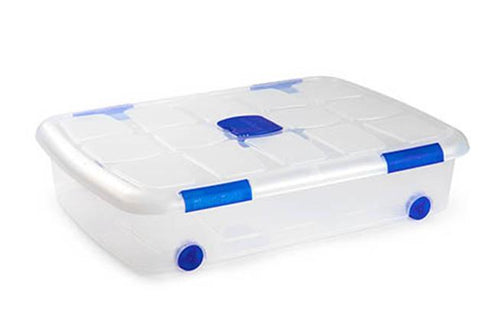 Plastic Forte Box Nº12 with Wheels - 41L, 73 x 16 x 55cm