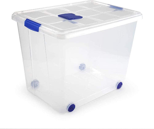 Plastic Forte Box Nº8  with Wheels - 86L, 62 x 45 x 47cm