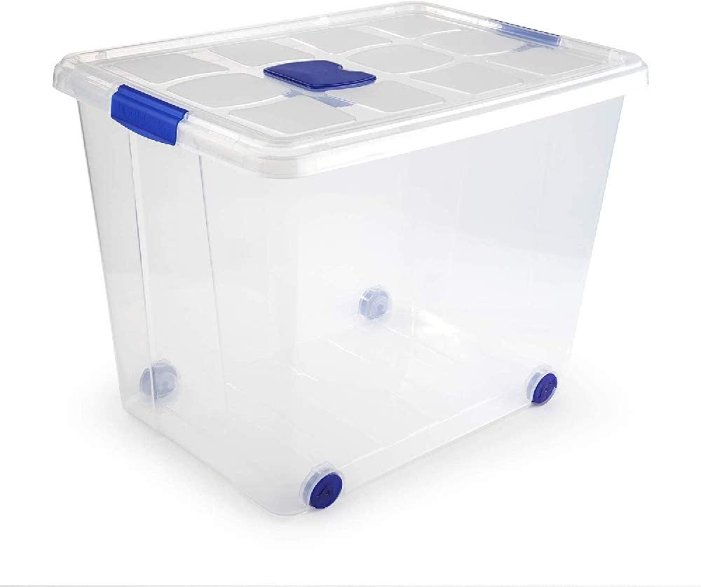 Plastic Forte Box Nº8  with Wheels - 86L, 62 x 45 x 47cm
