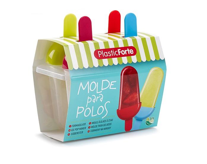 Plastic Forte Set of 4 Ice Pop Makers