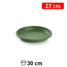 Load image into Gallery viewer, Plastic Forte Plant Pot Saucer &amp; Drip Tray, Green - Available in different sizes
