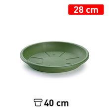 Load image into Gallery viewer, Plastic Forte Plant Pot Saucer &amp; Drip Tray, Green - Available in different sizes
