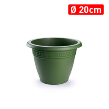 Load image into Gallery viewer, Plastic Forte Round Plant Pot &amp; Flower Planter, Green - Available in different sizes
