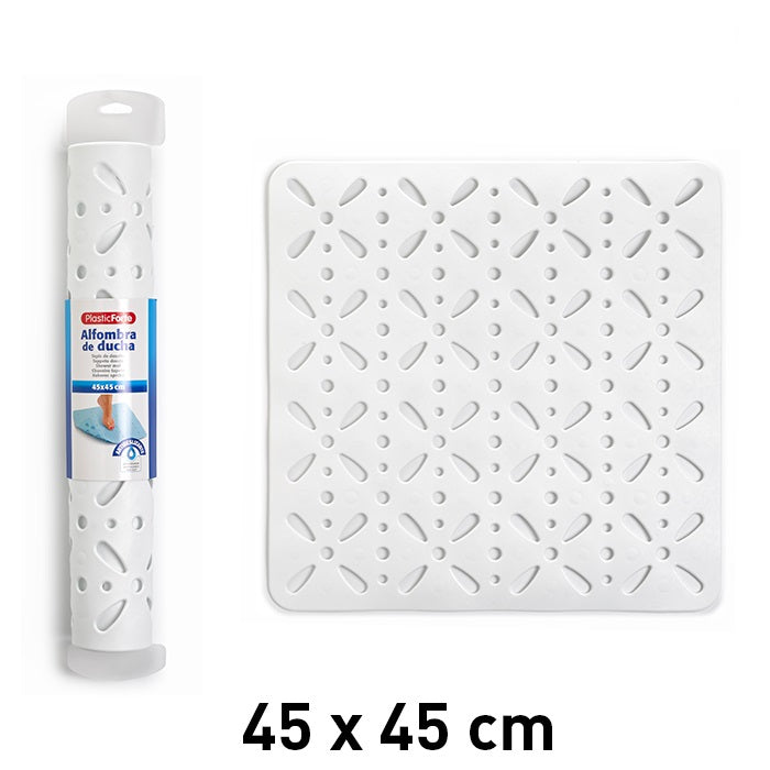 Plastic Forte Anti-Slip Bath Shower Mat 45x45cm - Available in different colors