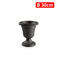 Load image into Gallery viewer, Plastic Forte Olimpo Plant Pot &amp; Flower Planter, Dark Grey- Available in different sizes
