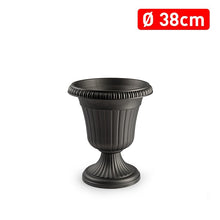 Load image into Gallery viewer, Plastic Forte Olimpo Plant Pot &amp; Flower Planter, Dark Grey- Available in different sizes
