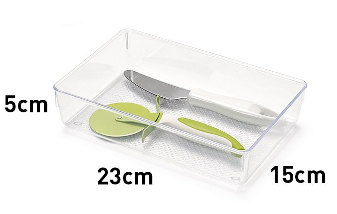 Plastic Forte Transparent Kitchen Drawer Organizer, Cutlery Tray - No. 4