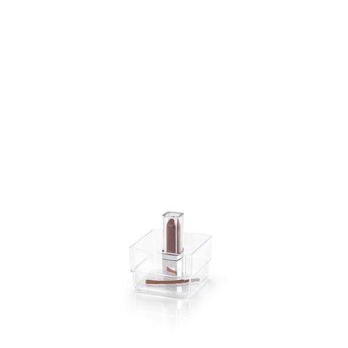 Plastic Forte Organizer Nº1 - 7.5 x 5 x 7.5cm,  Transparent