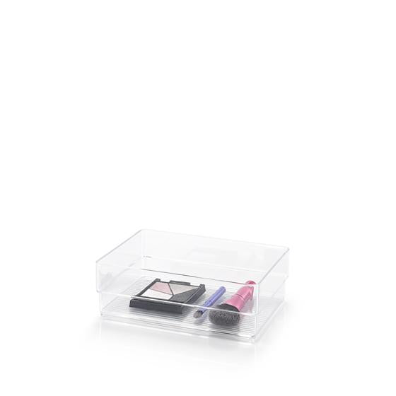 Plastic Forte Organizer Nº4 - 15 x 5 x 11.5cm, Transparent