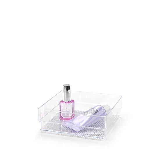 Plastic Forte Organizer Nº5 - 15 x 5 x 15cm, Transparent