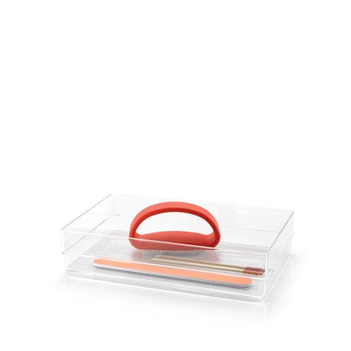 Plastic Forte Organizer Nº6 - 23 x 5 x 15cm, Transparent