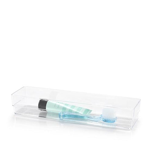 Plastic Forte Organizer Nº8 - 30.5 x 5 x 7.5cm, Transparent