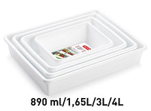 Load image into Gallery viewer, Plastic Forte Set of 4 Food Trays for Fruits &amp; Vegetables, White
