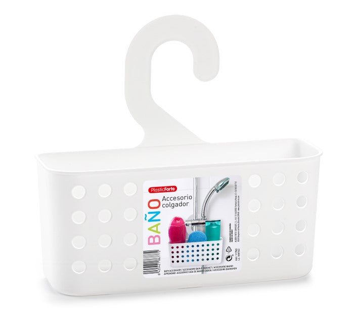 Plastic Forte Hanging Shower Caddy No Installation Required - Available in different colors