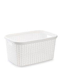 Load image into Gallery viewer, Plastic Forte Rattan Laundry Basket, 35L - Available in different colors
