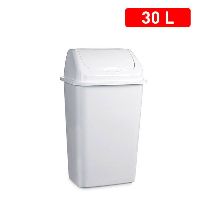 Plastic Forte Bin with Swinging Lid, 30L - Available in different colors
