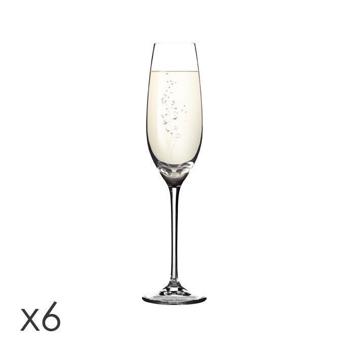 Tescoma Uno Vino Champagne Glasses - 6 Pieces, 220ml