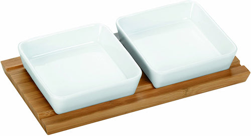 Tescoma Fiesta Hors D'Oeuvre Plate with 2 Compartments - 27 X 14cm