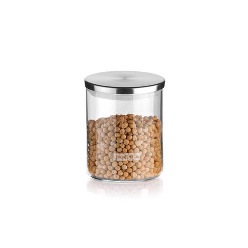 Tescoma Monti Glass Jar with Stainless Steel Lid, 0.5L