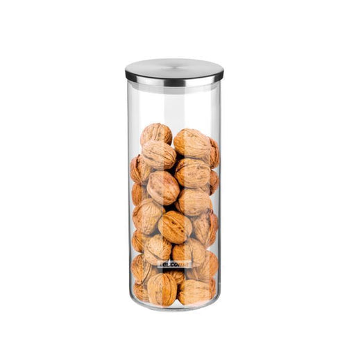 Tescoma Monti Glass Jar with Stainless Steel Lid, 1.4L