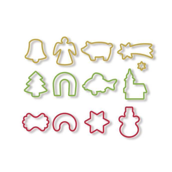 Tescoma Christmas Cookie Cutters - Set of 13 Cutters