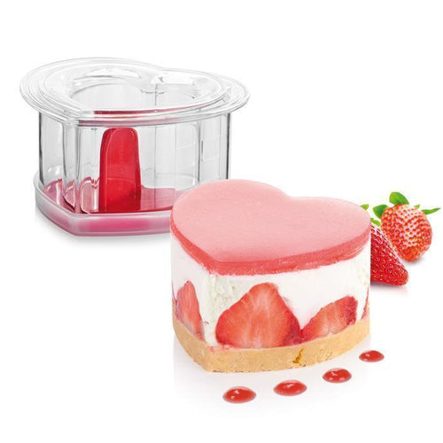 Tescoma Presto Food Shaping Mold, Heart - Set of 2 Pieces & Tamper