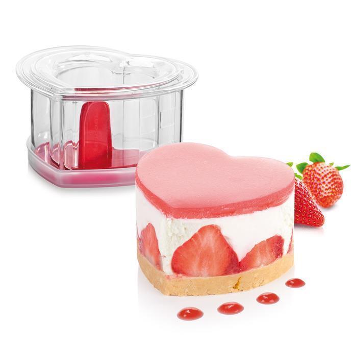Tescoma Presto Food Shaping Mold, Heart - Set of 2 Pieces & Tamper