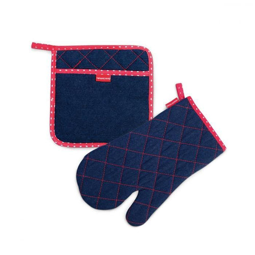 Tescoma Presto Denim Oven Mitt & Heat Proof Mat for Her