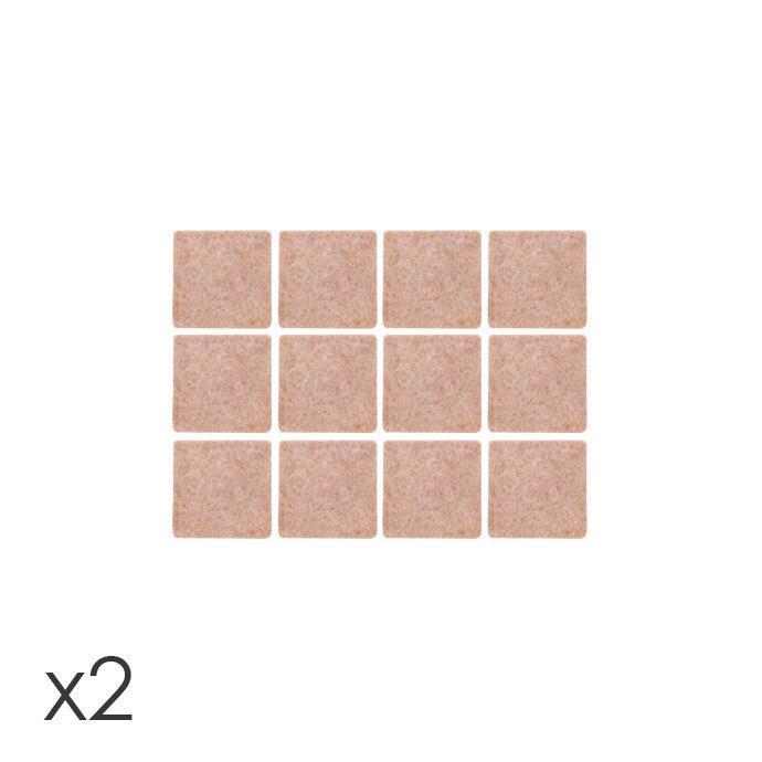 Tescoma Presto Adhesive Pads for Under Furniture - Square, Pack of 24