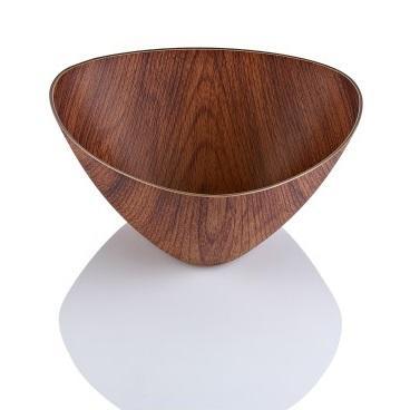 Evelin Triangular Bowls - Mahogony