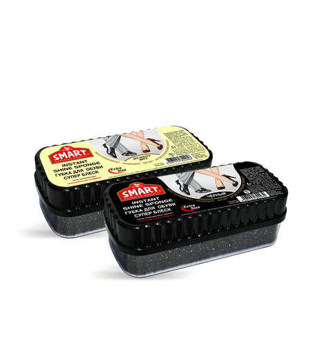 Smart Premium Quality Instant Shine Shoe Sponge  - Black or Neutral