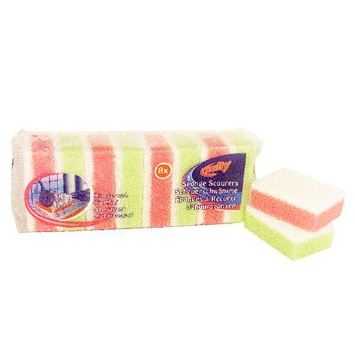 Multy Non-Scratch Sponge Scourers - Pack of 8