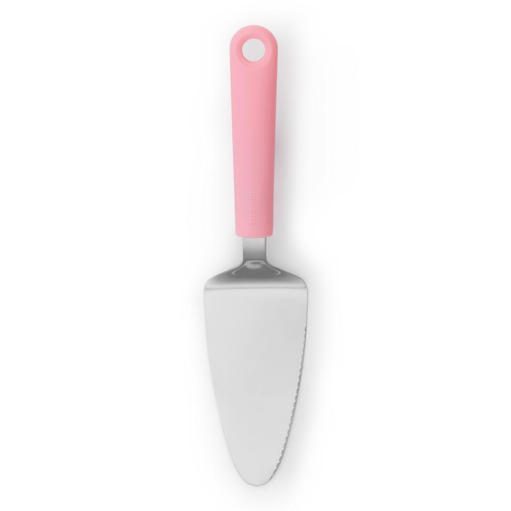 Brabantia Tasty + Pizza / Cake Server, Stainless & Nylon - Pink