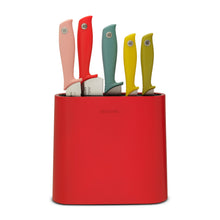 Load image into Gallery viewer, Brabantia Tasty + Knife Block/Stand - Red

