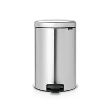 Load image into Gallery viewer, Brabantia Pedal Bin, 20 Liters - Matt Steel Fingerprint Proof
