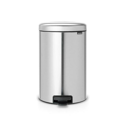 Brabantia Pedal Bin, 20 Liters - Matt Steel Fingerprint Proof