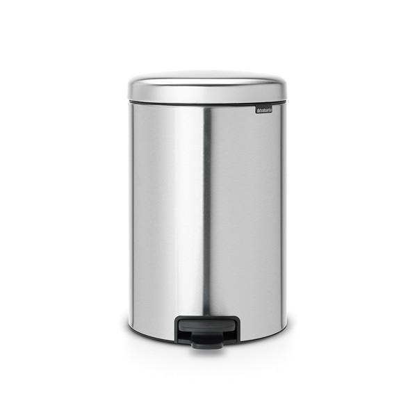 Brabantia Pedal Bin, 20 Liters - Matt Steel Fingerprint Proof