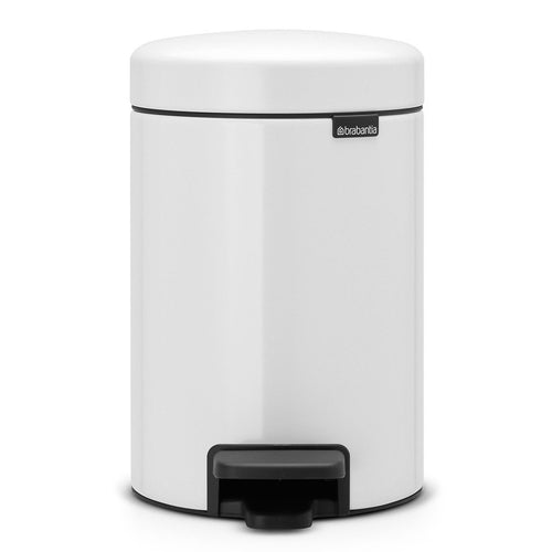 Brabantia New Icon Pedal Bin, 3 Liters - White
