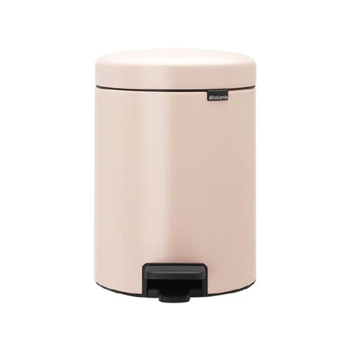Brabantia New Icon Pedal Bin, 5 Liters - Clay Pink
