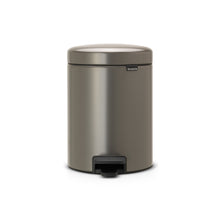 Load image into Gallery viewer, Brabantia New Icon Pedal Bin, 5 Liters - Platinum
