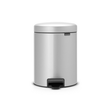 Load image into Gallery viewer, Brabantia New Icon Pedal Bin, 5 Liters - Metallic Grey

