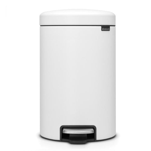 Brabantia Pedal Bin, 12 Liters - Mineral Eternal White