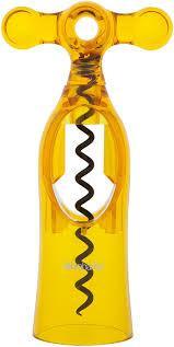 Brabantia Quickpull Corkscrew, Transparent Yellow
