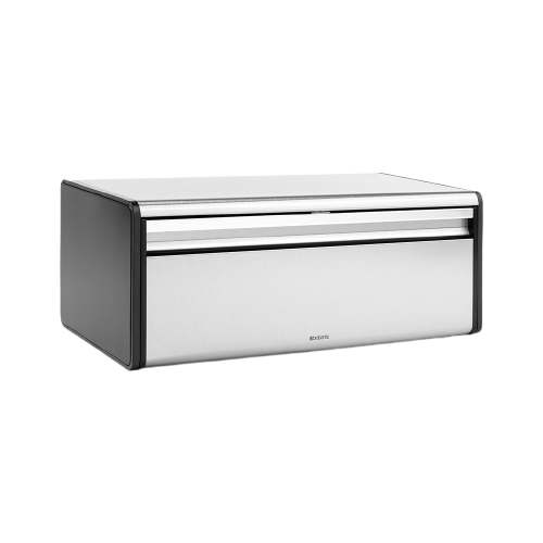 Brabantia Fall Front Bread Bin - Matt Steel Fingerprint Proof