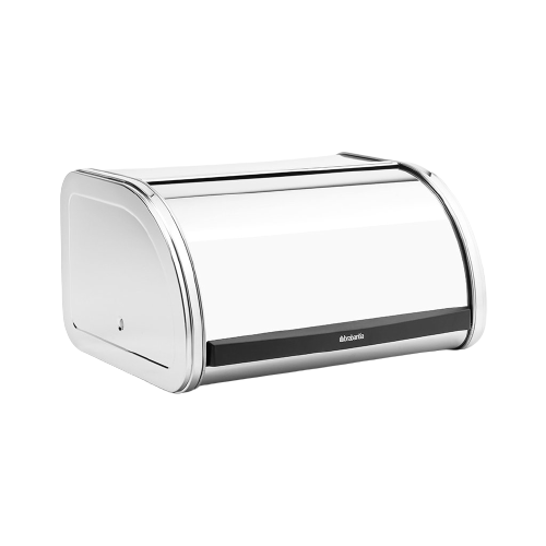 Brabantia Medium Roll Top Bread Bin - Brilliant steel