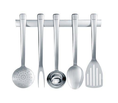 Brabantia Kitchen Tool Set with Hanging Rail - Set of 6